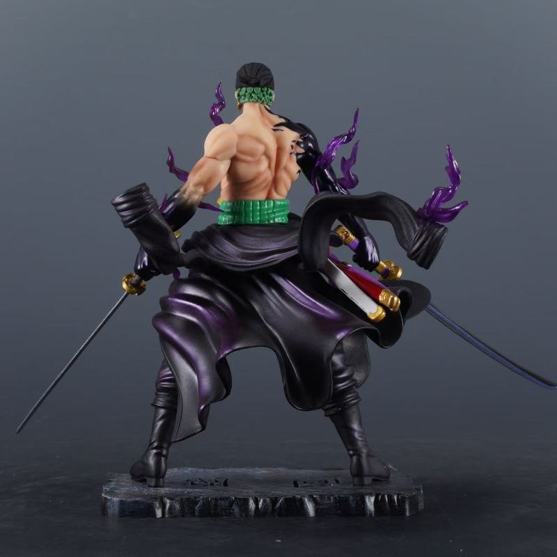 One Piece Anime Figure 24cm Roronoa Zoro Figurine Double-Pole Pvc Action Figure Scale Ratio Model Collection Decoration Toys  Playsetss Gift Present