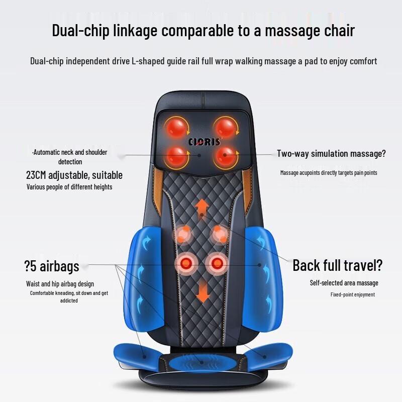 CLORIS Full Body Car & Home Massage Cushion