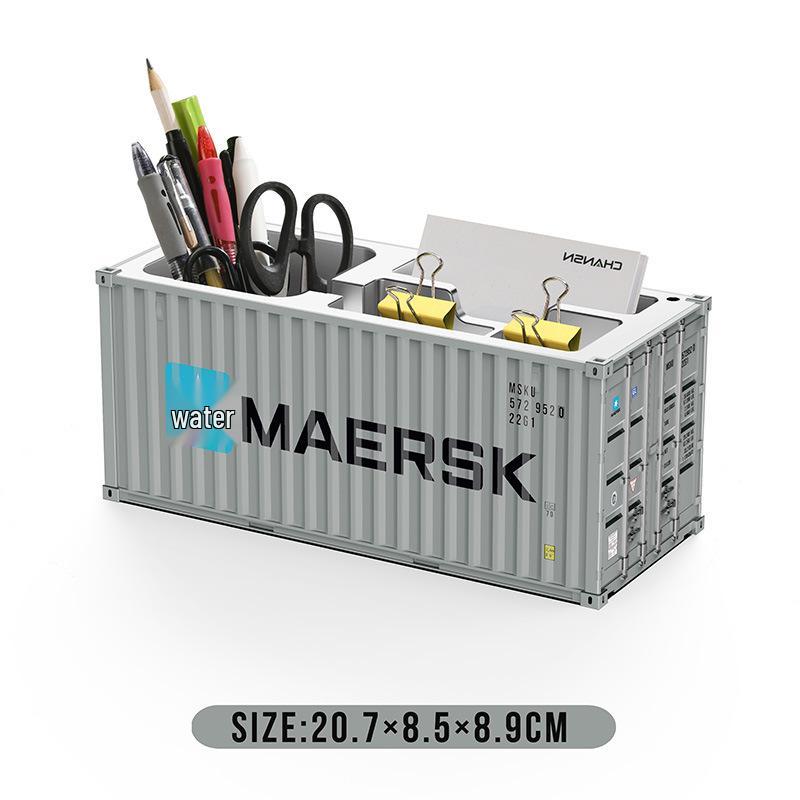 Mini 1:30 Scale Desktop Pen Holder & Business Card Storage Box with Custom Logo