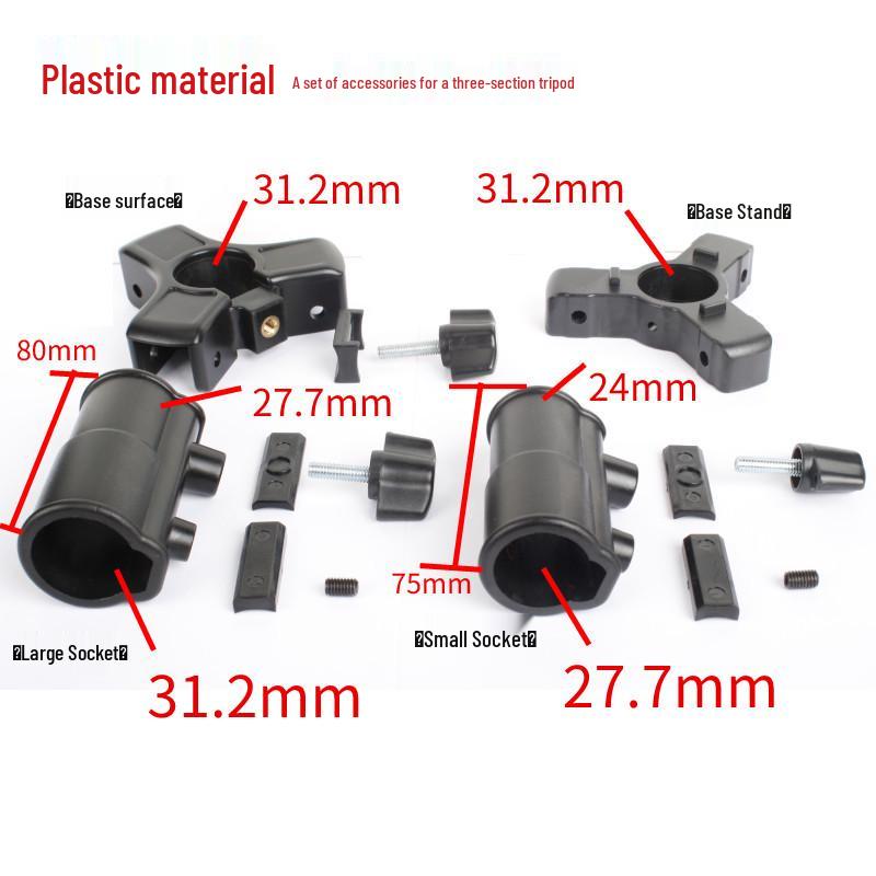 Photography Camera Tripod & Light Stand Lock Clamp Telescopic Pole Sleeve Accessories
