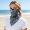 Sun Protection Guard Quick-Drying Fabric Ice Silk Face Guard with Elastic Ear Hooks