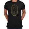 Art Deco Elegant Portraits Unisex T-shirt Golden Nostalgia Soft Line Tops