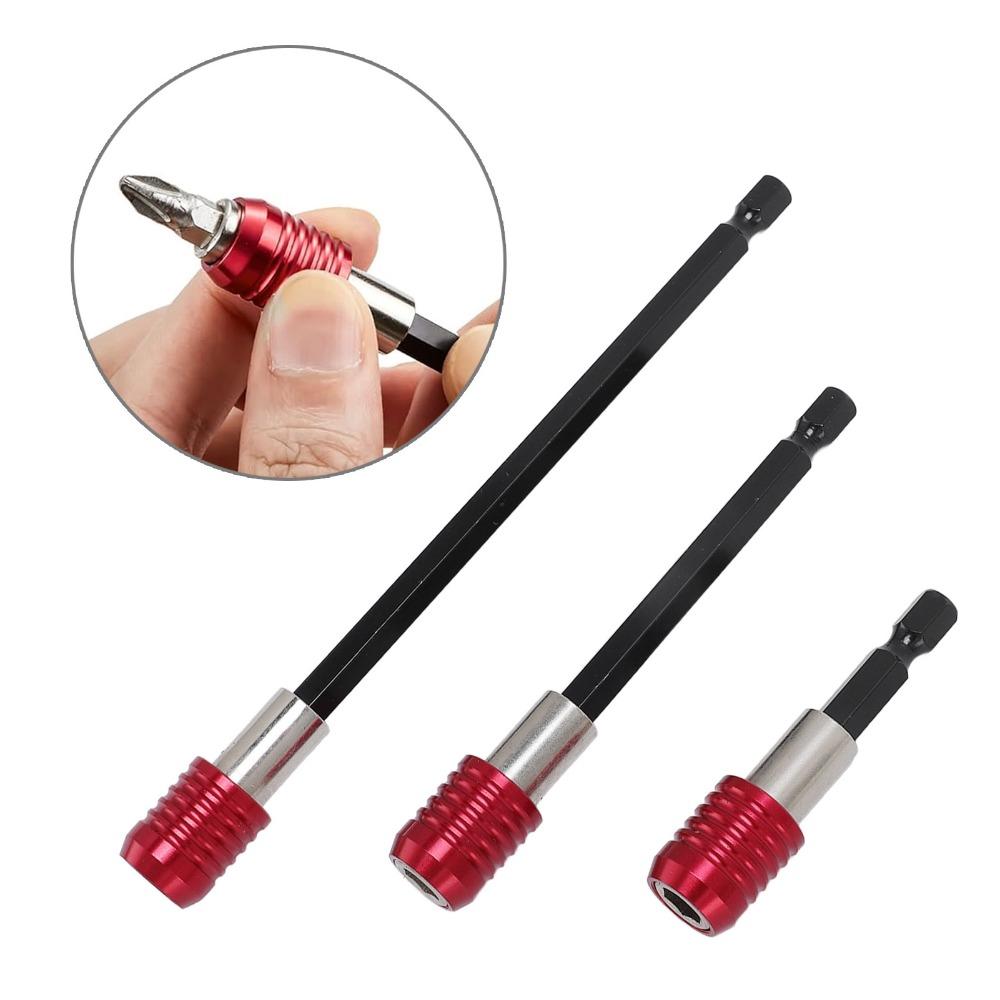 3pcs Magnetic Drill Bit Extension 1/4 Inch Hex Shank Magnetic Drill Extension For Screws Nuts