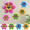 Home Decoration Indoor Outdoor Sculpture Wall Hanging Garden Craft Iron Art Metal Flower Ornament