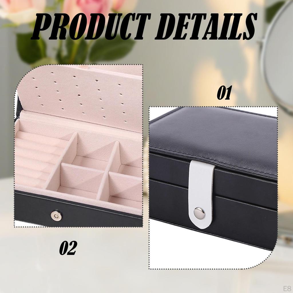 Jewelry Box Display Bangle with Flip Open Lid Organizer Storage Case Daughter