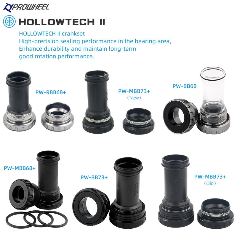 PROWHEEL Bicycle Bottom Bracket RBB68+ MBB73+ MBB68+ BB73+ Threaded Bottom Bracket MTB Bike Bearing MTB Sealed Bearing BB Part