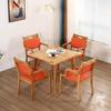 Elderly-Friendly Solid Wood Dining Table & Chair Set for Nursing Homes and Rehabilitation Centers