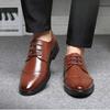 Formal Shoes Men's Elastic Leather Shoes Luxury Business Leather Shoes for Men Wedding Shoe Loafers Pointed Social Male Oxford