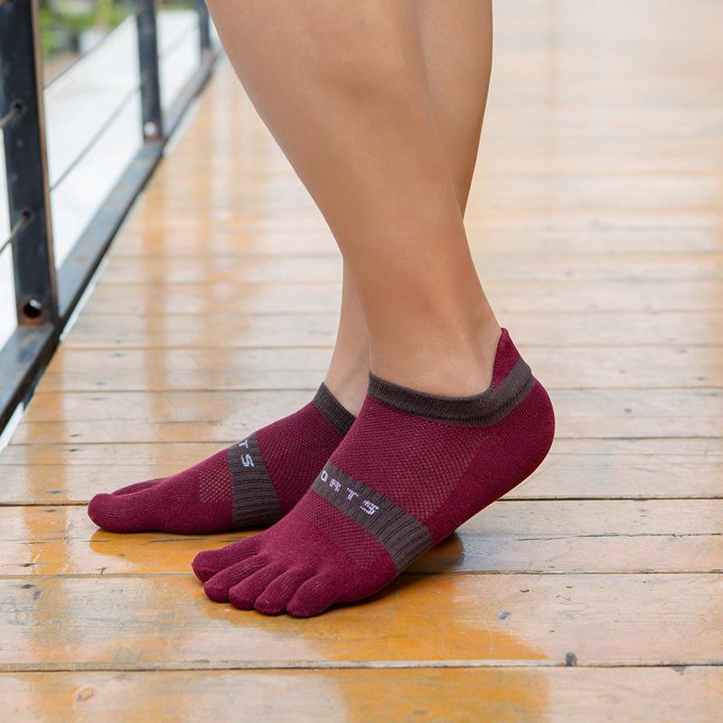 Men's Cotton Thread Five-toe Sports Toe Socks, Summer Thin Split-toe Socks, Five Toes