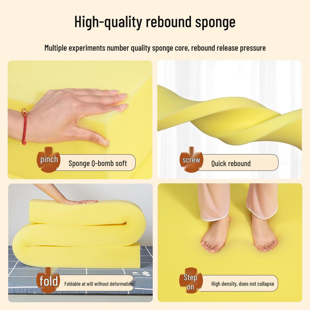 L-Shaped Bedside Furniture Gap Filler: High-Density Sponge Block for Dorm Beds