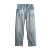 Retro Micro-flare Jeans Men's Mid-waist Loose Straight-flare Trousers