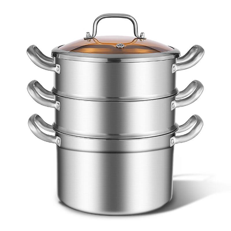 

Kobach 304 Stainless Steel 3-Layer Steamer