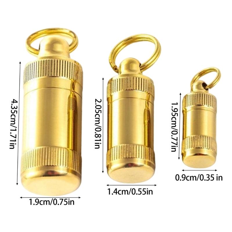 Portables Waterproofed Outdoor Cylinders Outdoor Capsules Sealed Bottles for Camping Emergencies Use