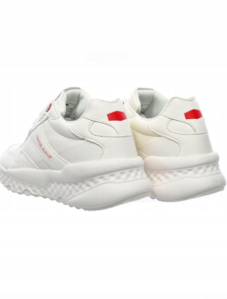 Cross Jeans KK2R4020 White Unisex Sports Sneakers with Laces