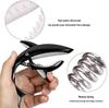 Shark Capo: Zinc Alloy Transposition Capo for Folk Guitar with Flannel Bag Packaging.