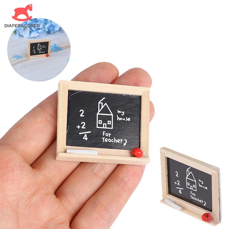 New 1:12 Scale Dollhouse Miniature Cute Wooden Painting Easel Accessories Furniture Toy Collectible Gift For Kids