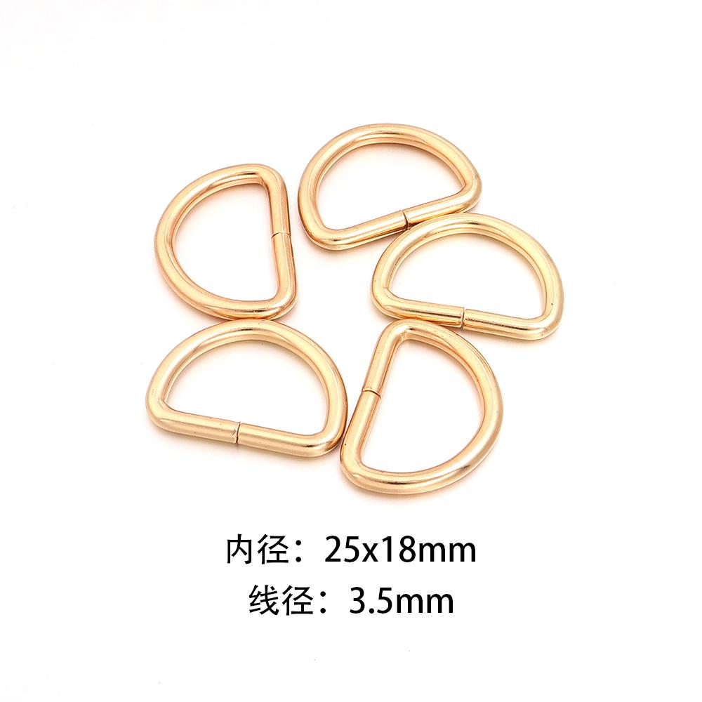 10-20pcs Metal D Ring Adjustable Buckle Clasp For Webbing Backpacks Straps Bags Cat Dog Collar Chain Buckles DIY Accessorie