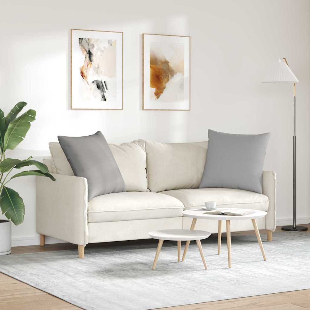 Sofa Cushions 2 Pcs Cloud Grey 60 X 60 Cm Fabric