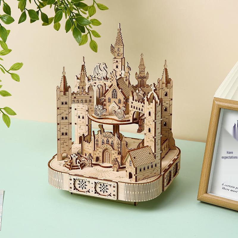 3D Magic Castle Puzzle: Children's Educational Stereo Toy Ornament