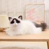HOKESS 20" Ragdoll Cat Plush Toy, Handmade Realistic Cat Stuffed Animal Companion Pet Gift for Seniors, Women, Kids, Cat Lovers, Anniversary, Birthday