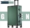 Manai Aluminum-Magnesium Alloy Trolley with Universal Wheels, Metal Luggage for Men, Women, Students, and Business Travel