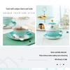 Creative European Bone China Tea Set: Cup, Saucer, Teapot, Dessert Plate, Double-Layer Fruit Bowl, Mix & Match