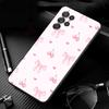 Phone Case For Samsung Galaxy S26 S25 S24 S23 S22 Ultra S23 S22 S25 Plus S24FE S23FE S26Edge Cute Pink Heart Bow
