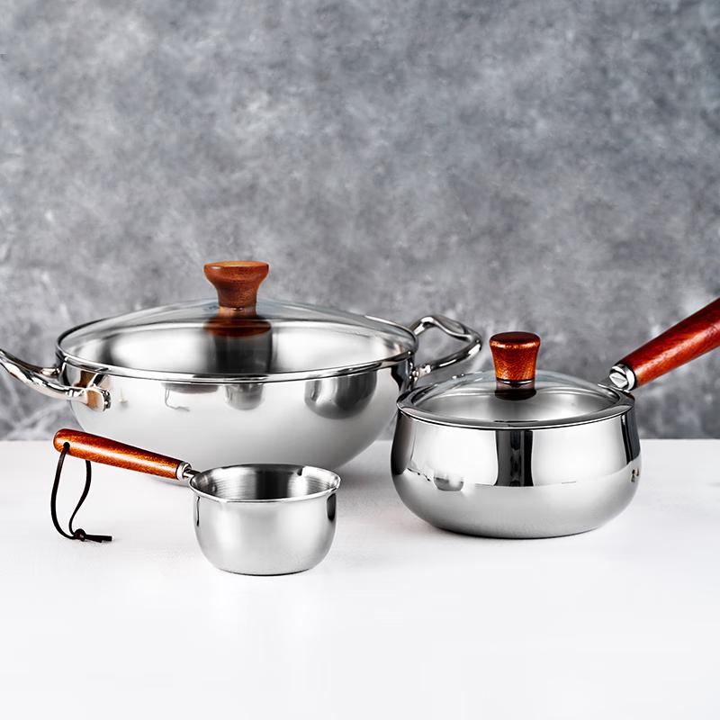 LUVHOO Enjoy Time 3-Piece Cookware Set