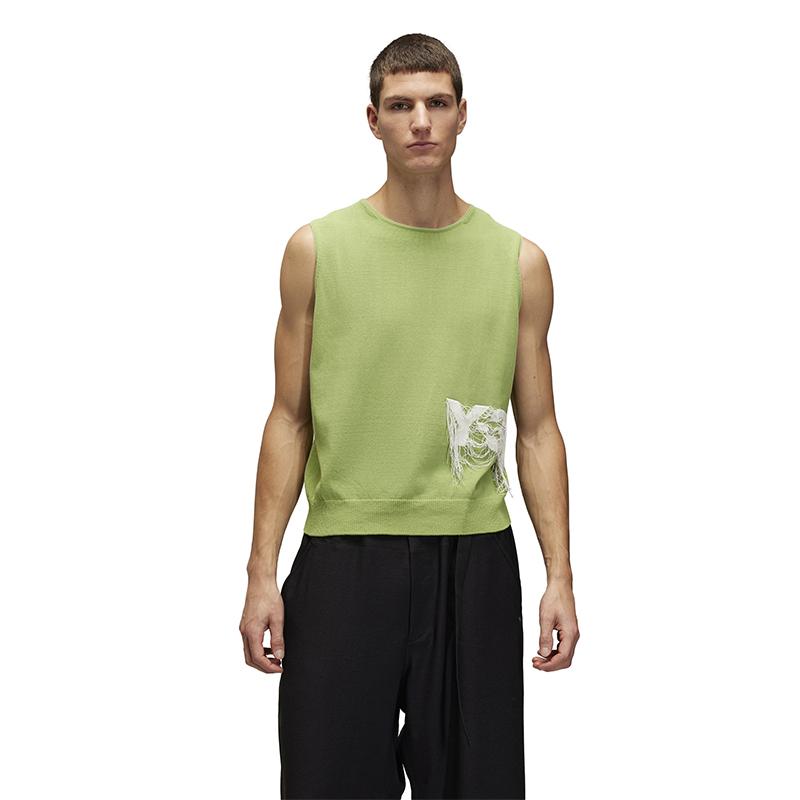 

Y-3 Knit Vest Unisex Tops Green 52-JN1984 M