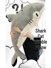 Creative Shark Cat Plush Pillow Toy | Funny Rag Doll & Claw Machine Prize
