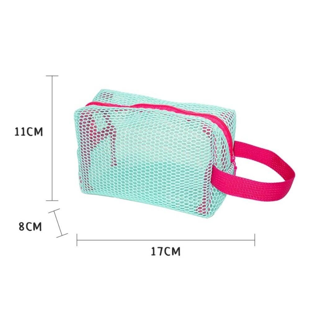 Borsa da Viaggio in Tessuto a Rete Riutilizzabile Mini Borsa Cosmetica in Dacron Borsa Organizer