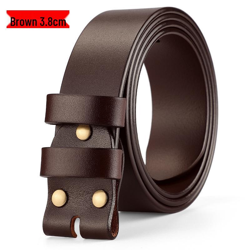 

Мужской ремешок из натуральной кожи, без пряжки, коровья кожа, совместим с пряжкой с язычком, коровья кожа высшего слоя, без отверстий для пряжки 125cm