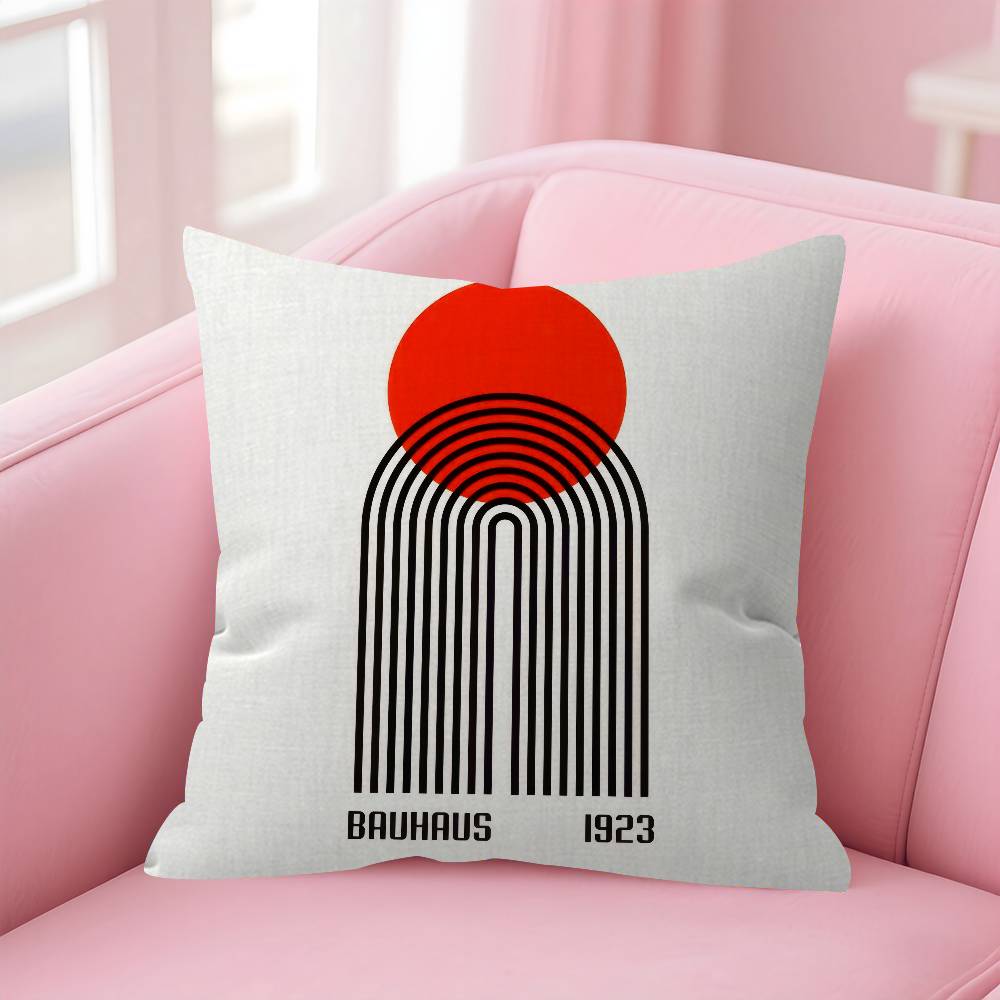 abstract Bauhausstyle  Cushion Cover Inches Farmhouse Decor Home Throw Pillow Covers for Couch Decorations
