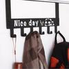 Creative  Wrought Iron Door Hook No T race  Punching Storage Rack