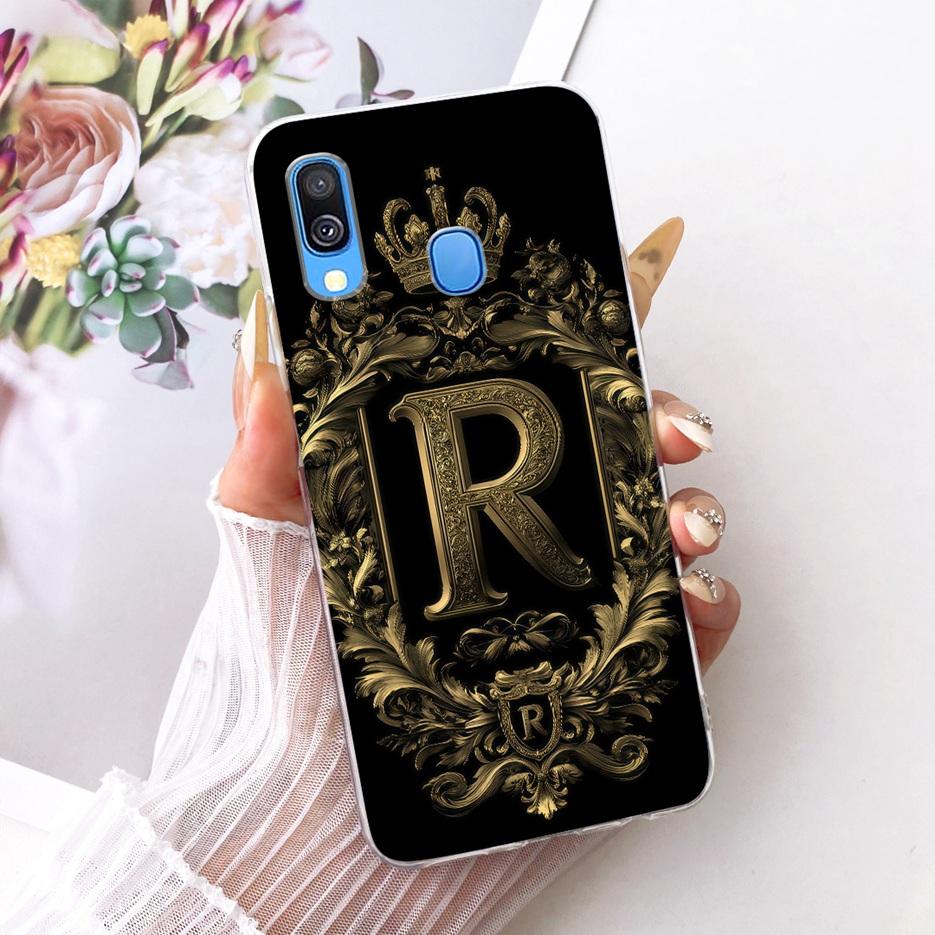 For Samsung Galaxy A40 Case SM-A405F Luxury Crown Letters Cover Soft Slim Phone Case For Samsung A40 A 40 GalaxyA40 Fundas Coque