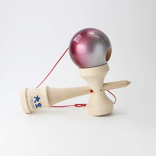 Kendama, Japan Kendama Association Certified Competitive Kendama, Ozora Premium Red & Silver