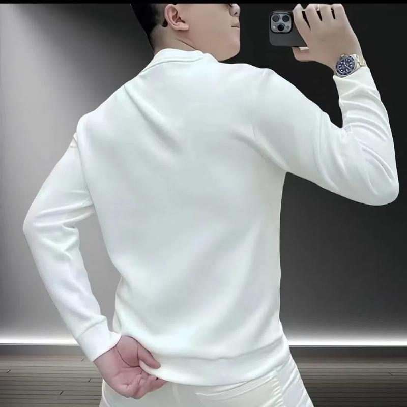 Streetwearová móda Mikiny Podzim Nové Pánské O-výstřih Potisk Trend Ležérní Všechno-k-všem Dlouhý rukáv Pulovry Volné Tričko Topy