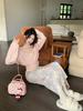 Korean-Style Chic Women's Casual Two-Piece Sweatshirt Set - Slimming & Age-Reducing for Spring & Autumn