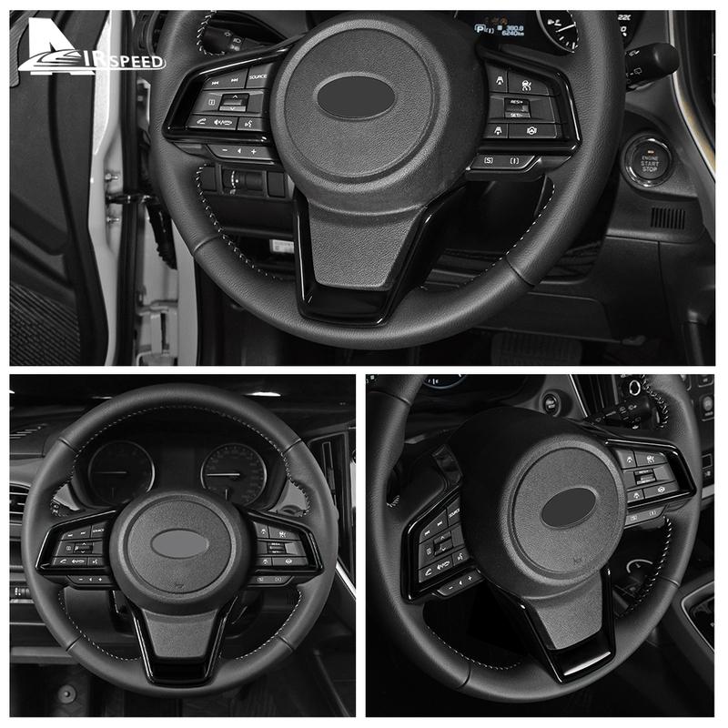 ABS Carbon Style For Subaru Crosstrek Impreza 2018      2024 2025 2026 Steering Wheel Sticker Accessories