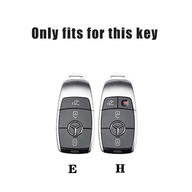 CFZ1 Hot New Zinc Alloy Leather Car Key Cover Case For Mercedes Benz Maybach A C E S G Class GLC CLE CLA GLB GLS W177 W205 W213 W222