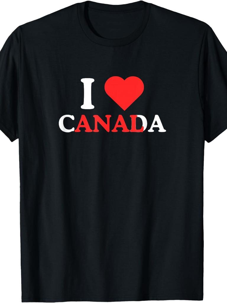 Unisex T-shirt I Love Canada Anal Funny Adult Humor Unhinged Raunchy Meme T-Shirt Men'S Fashion Plus Size Men'S Top