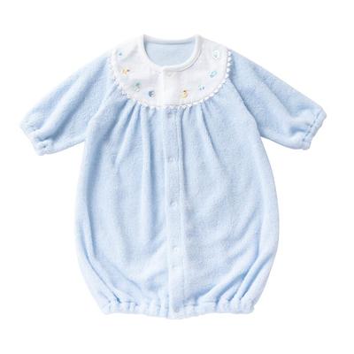 De Softly Twisted Low Birth All Snap for Made In [Cream Coco] Pile, Weight, 2-way [Crotch Replacement/2-way], Newborns, Babies, Japan, 40-50cm (blue)