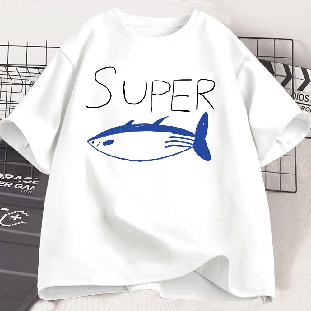Jin Super Tuna Fish T Shirt Kawaii Retro Fashion Men/women Clothing Harajuku High Quality Tops Clothes Days Gifts Tshirts Tops