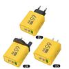 65W Multi-Port USB Charger for Apple and Huawei Phones, US Standard, Hong Kong Version, QC3.0 Compatible