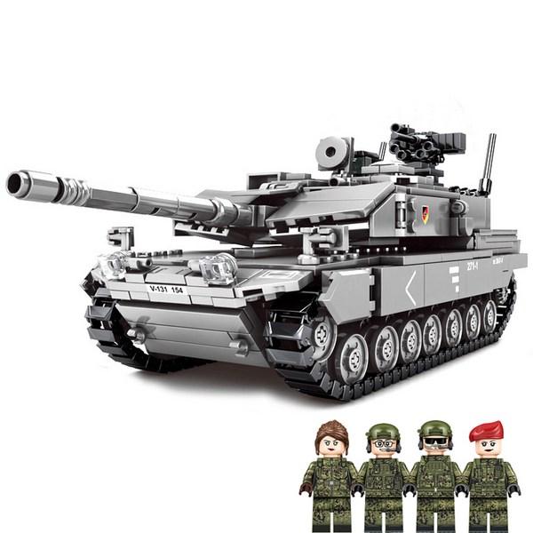 

Военный танк Leopard 2A7 Plus Friend Technic, совместимый с Lego блок 0104, смешанные цвета