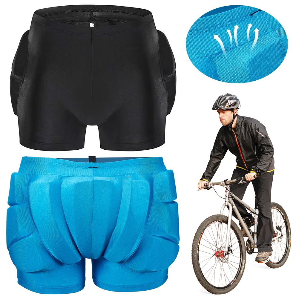 Shorts Acolchoados para Esportes ao Ar Livre Absorção de Choque Protetor de Cóccix para Crianças Equipamento de Esqui Quadril Glúteo Calças Esportivas Respiráveis Ciclismo Inverno Protetor de Skate