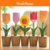 Wooden Sunflower Decor Figurine With Handcrafted Flower Carving For Gift Giving And Home Decor