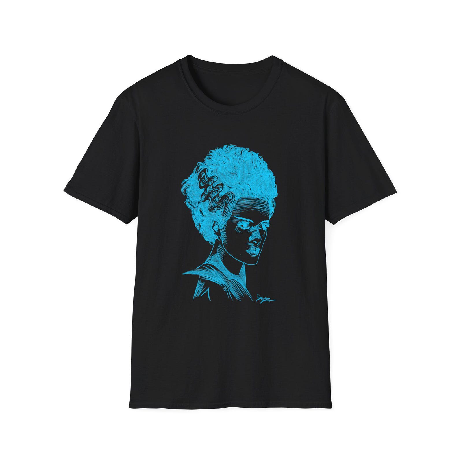 Bride of Frankenstein T-Shirt, Classic Horror Movie Tee, Halloween Costume S