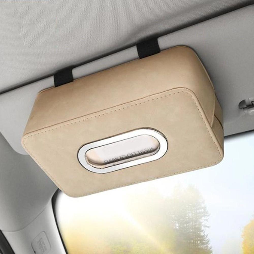 with Fix Strap Car Napkin Holder Multifunctional Backseat Tissue Case  Sun Visor Organizer