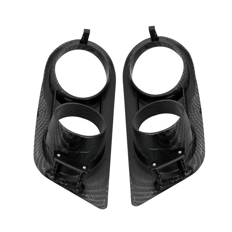 2x Frontstoßstange Nebelscheinwerferabdeckung für BMW E46 M3 2001 2002 2003 2004 2005 2006 Auto Doppel-Loch-Umrandung Luftkanal-Gitter Rennsport-Stil